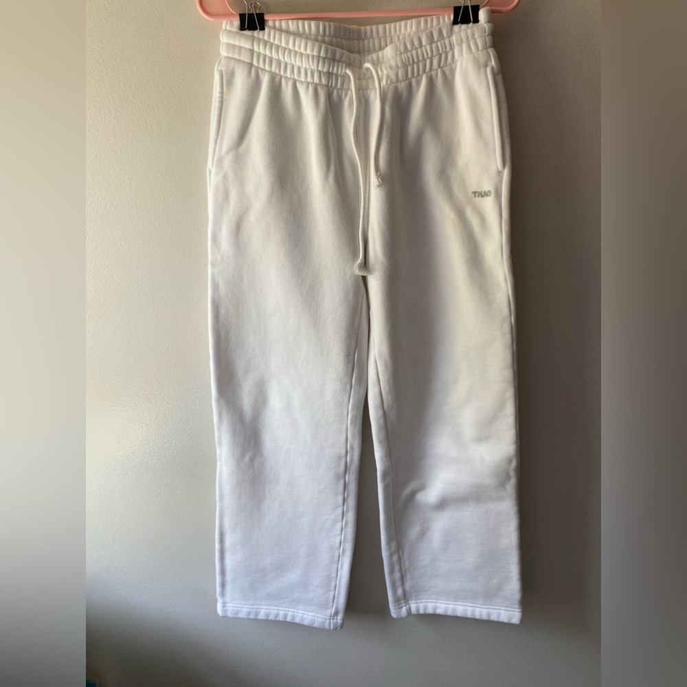 Aritzia TNA white sweatpants